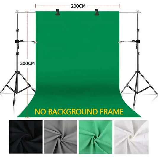 Arrière-plan de photographie en mousseline de coton vert/blanc/noir/gris, écran vert Chromakey, tissu de fond pour accessoires de séance Photo