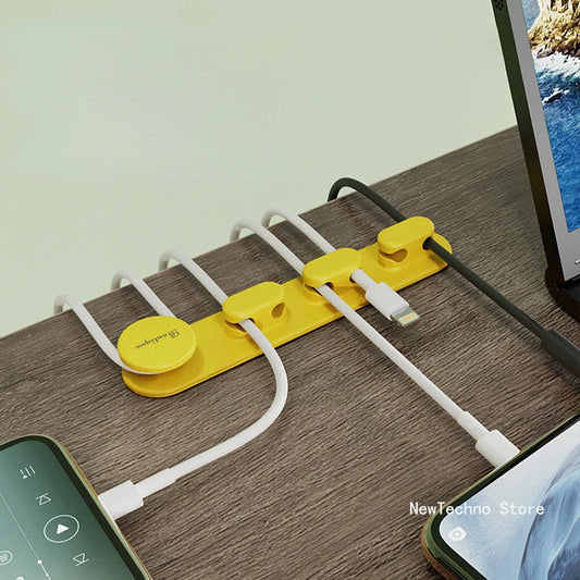 Clips de câbles de bord de bureau, organisateur de câbles, gestion de Table de lit, support de fil latéral, câble de chargement Usb, ligne de serrage, Clips fixes, boucle